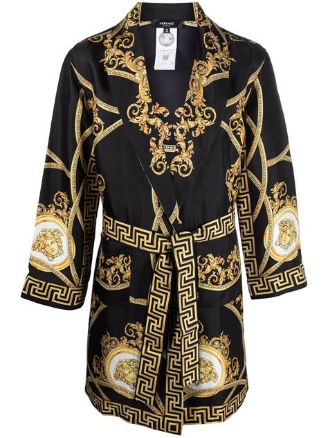 silk versace robe|Versace robe cost.